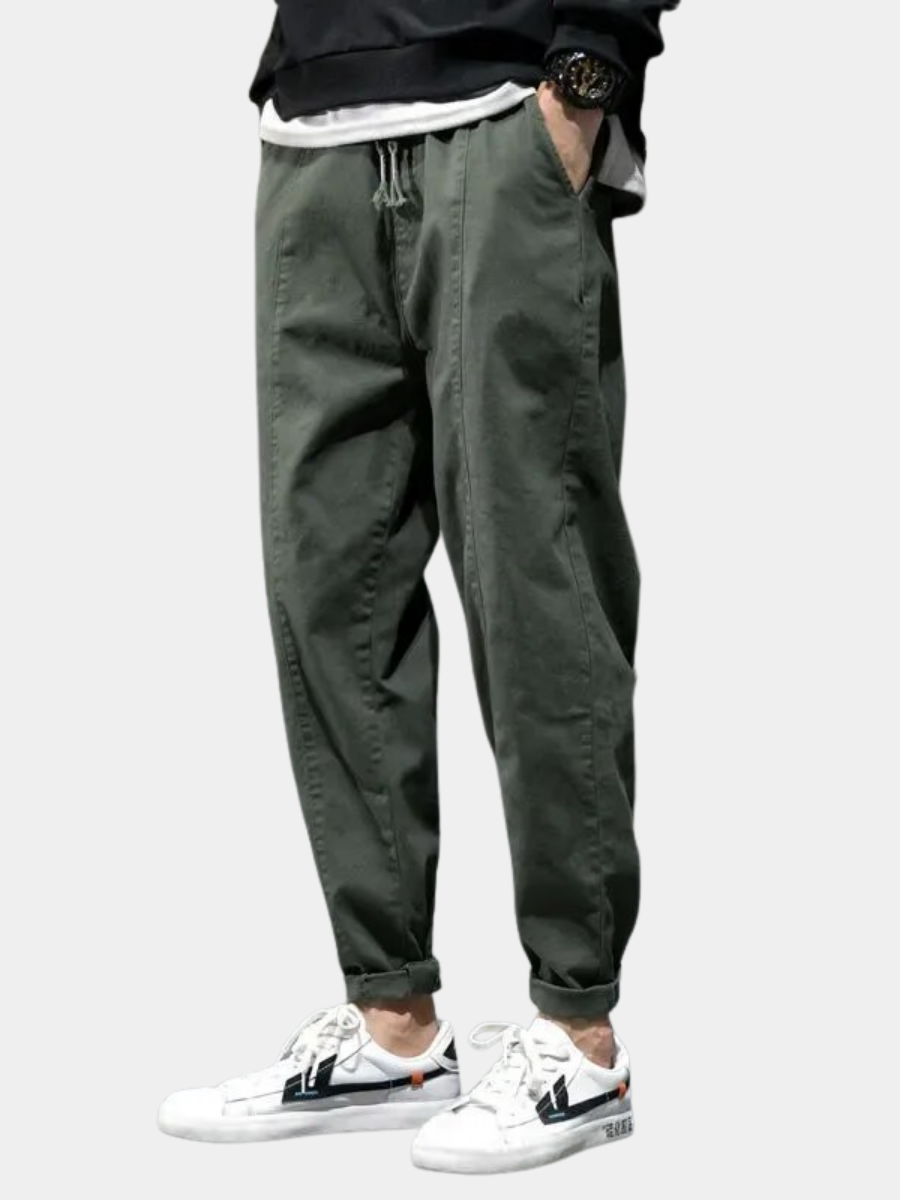 Men's Slim Fit Mixed Cotton Joggers