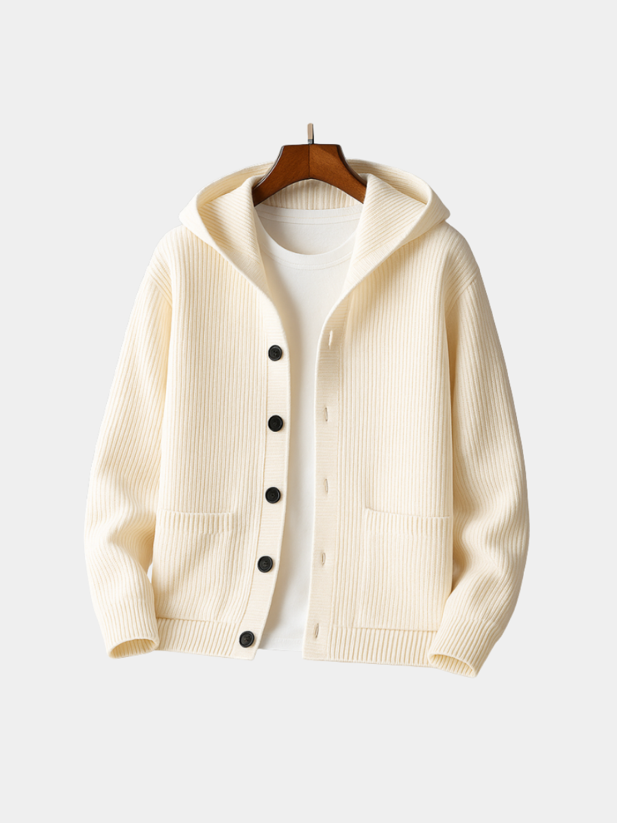 LAURENT MONACO | CARDIGAN À CAPUCHE POUR HOMME