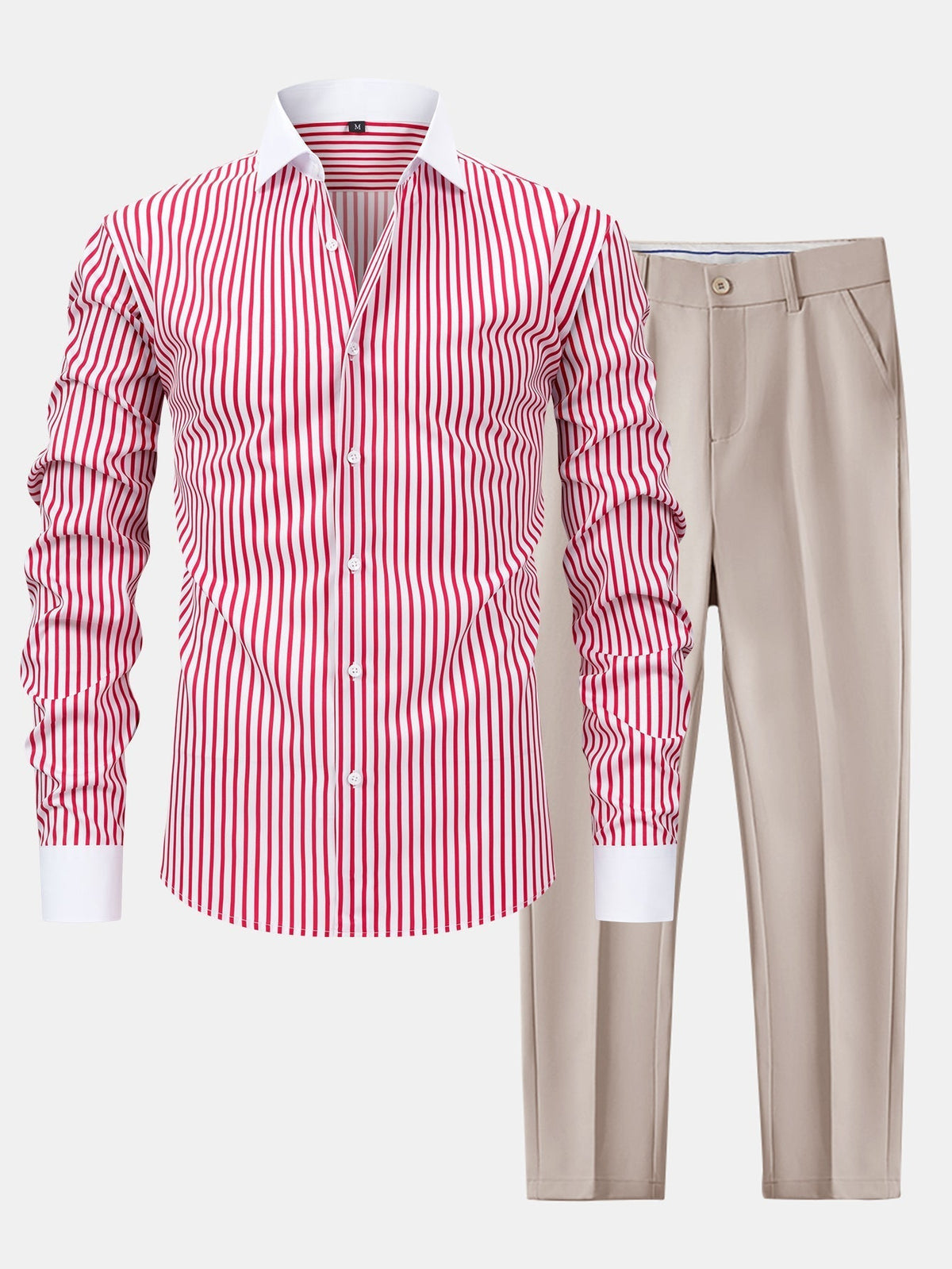CHEMISE WINCHESTER STRIPED SHIRT & SLIM FIT PANTS
