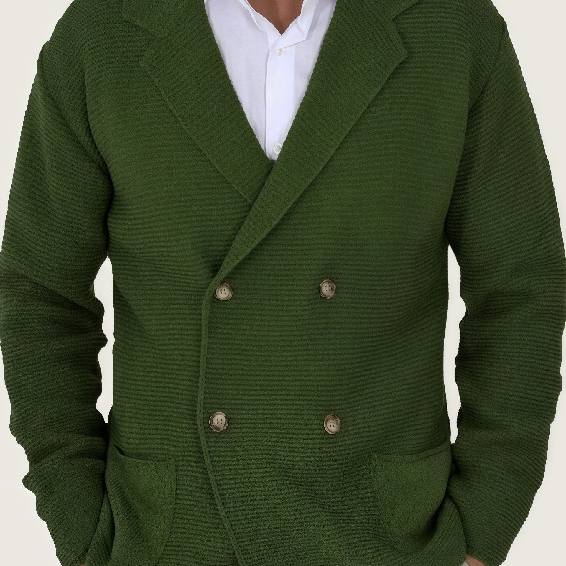 LAURENT MONACO | CARDIGAN ÉLÉGANT EN LAINE POUR HOMME