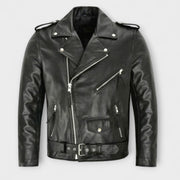 LAURENT MONACO | ELEGANT LEATHER BOMBER JACKET