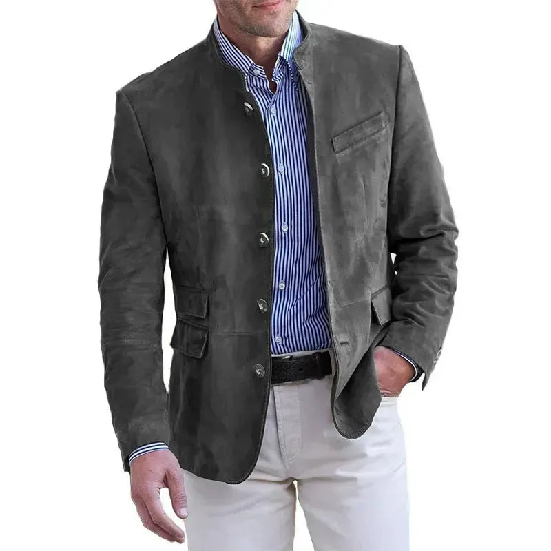 LAURENT MONACO | MEN'S MANDARIN COLLAR BLAZER